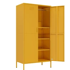 Lendo Online Lockerkast Metaal 90x50x180 Cm Geel