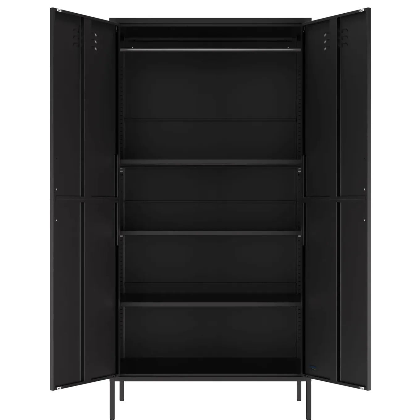 Lendo Online Lockerkast Metaal 90x50x180 Cm Zwart