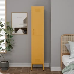 Lendo Online Lockerkast Metaal 35x50x180 Cm Geel