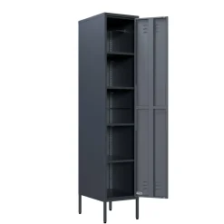 Lendo Online Lockerkast Metaal 35x50x180 Cm Antraciet