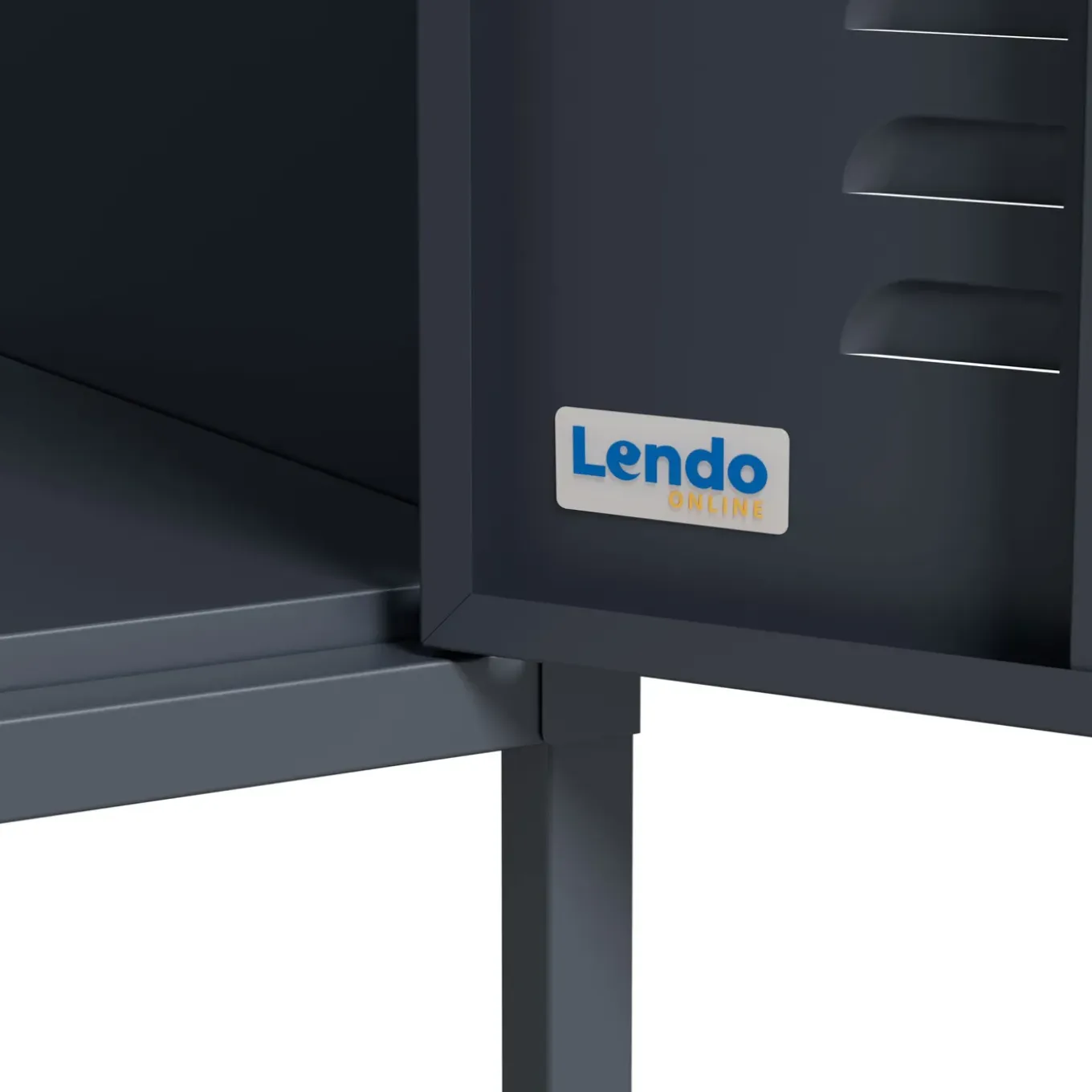 Lendo Online Lockerkast Metaal 35x50x180 Cm Antraciet