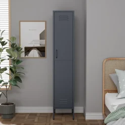 Lendo Online Lockerkast Metaal 35x50x180 Cm Antraciet