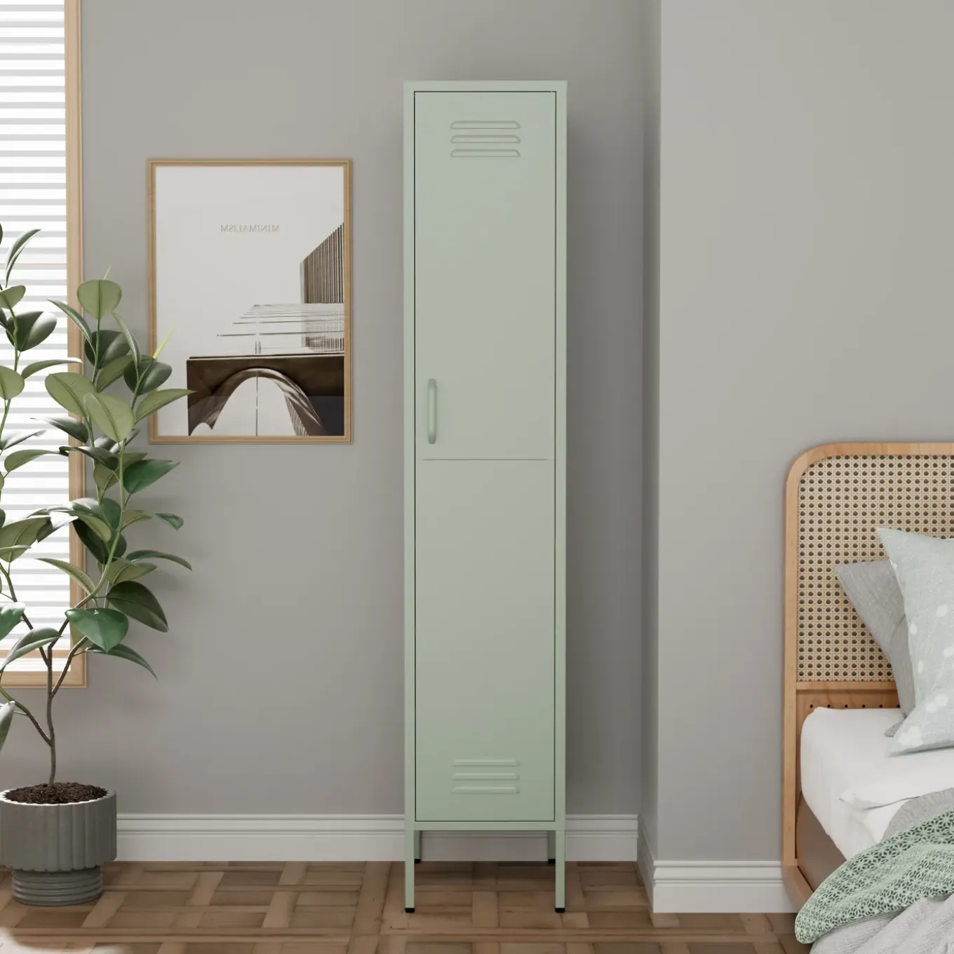Lendo Online Lockerkast Metaal 35x50x180 Cm Groen