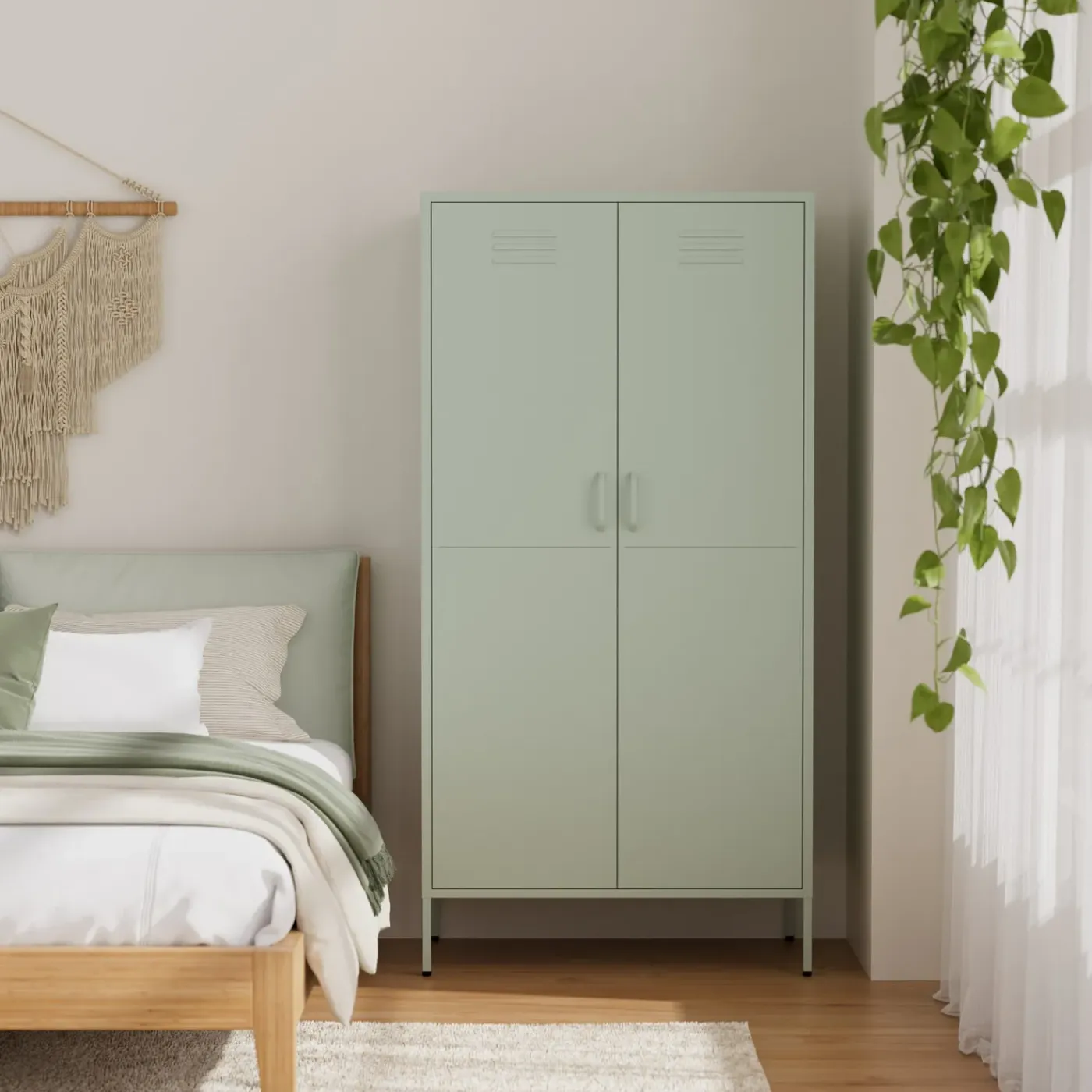 Lendo Online Lockerkast Metaal 90x50x180 Cm Groen