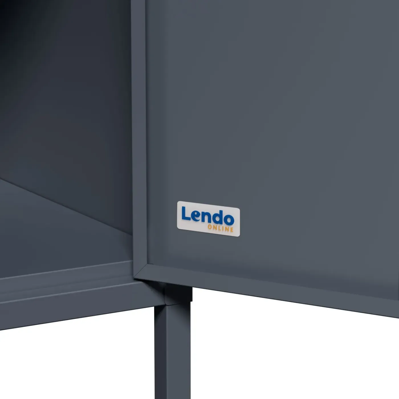 Lendo Online Lockerkast Metaal 90x50x180 Cm Antraciet