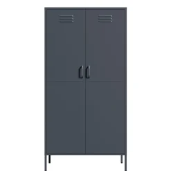 Lendo Online Lockerkast Metaal 90x50x180 Cm Antraciet