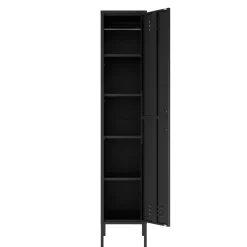 Lendo Online Lockerkast Metaal 35x50x180 Cm Zwart