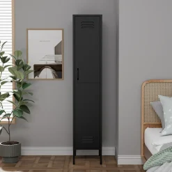 Lendo Online Lockerkast Metaal 35x50x180 Cm Zwart