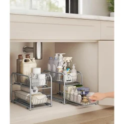 Leobert - Organizer - Metallic Grijs - 21x36,5x27,2 Cm