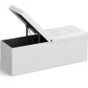 Leobert - Poef - Wit - 110x38x38 Cm