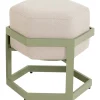 Lesli Living - Voetenbank Esagono - Groen - 48x41,5x47,5cm