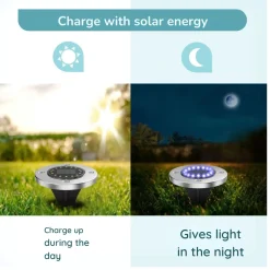 Lichtendirect - Led Solar Grondspot - 6 stuks - Tuinverlichting - Waterdicht