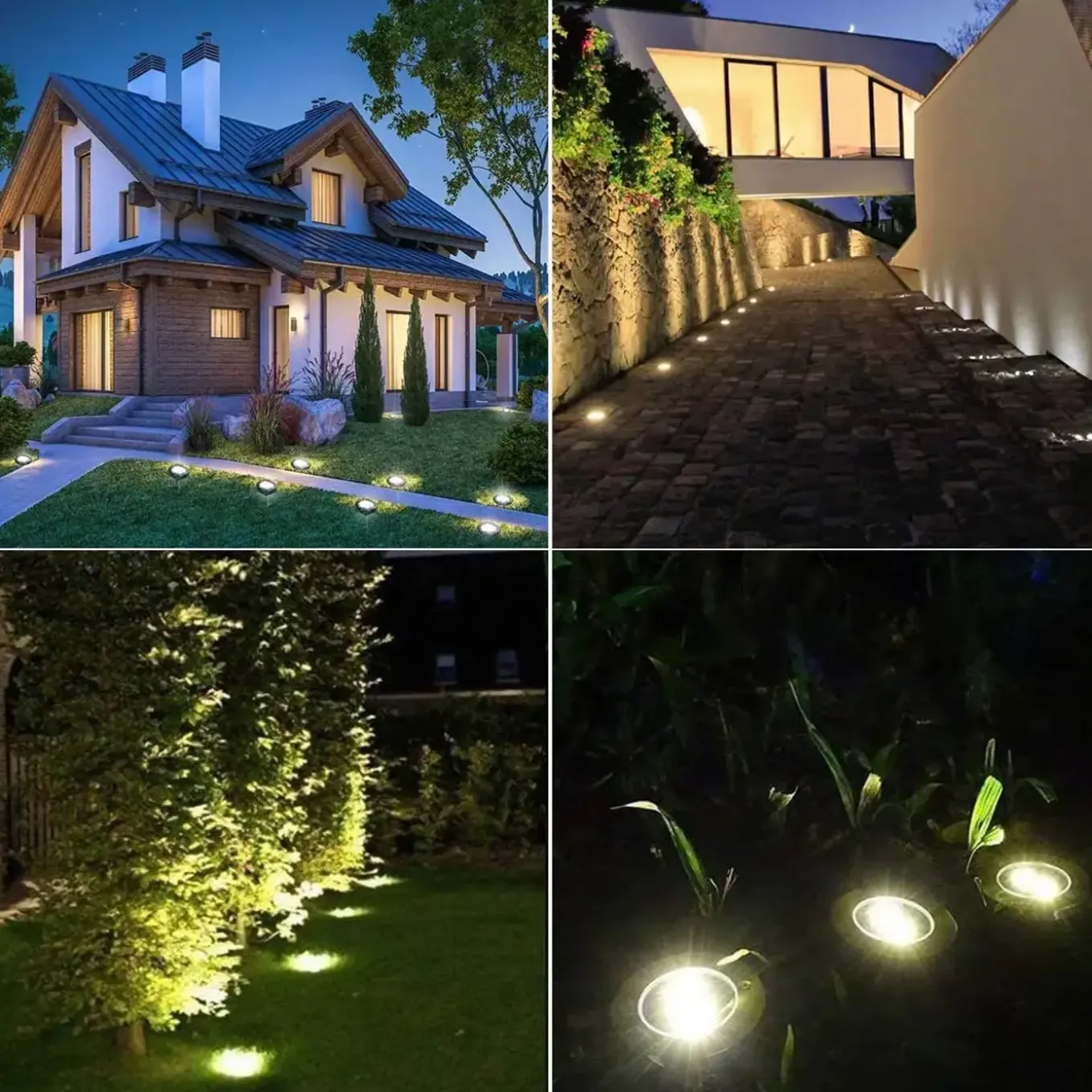 Lichtendirect - Led Solar Grondspot - 6 stuks - Tuinverlichting - Waterdicht