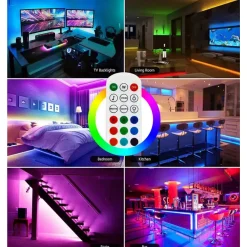 Lichtendirect -LED Strip - 5 meter - RGB verlichting -met afstandsbediening- Bluetooth