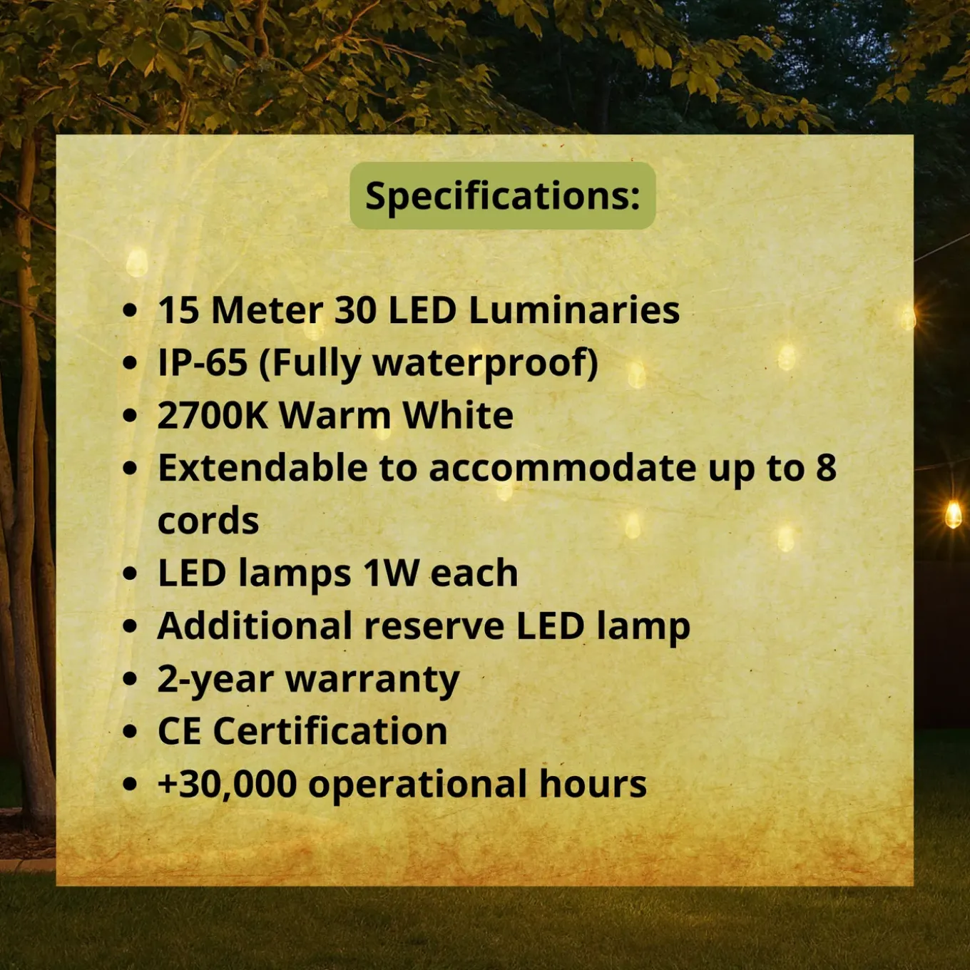Lichtendirect-17m-30 Led Lampen-lichtsnoer-waterdicht