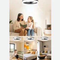 Lichtendirect - Plafondventilator Met Verlichting - Smart Ventilator Plafonniere-50cm