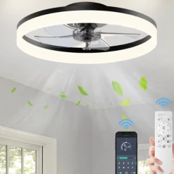 Lichtendirect - Plafondventilator Met Verlichting - Smart Ventilator Plafonniere-50cm