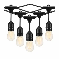 Lichtsnoer 15 meter 15 led lampen voor buiten terras verlichting prikkabel- Tuinverlichting