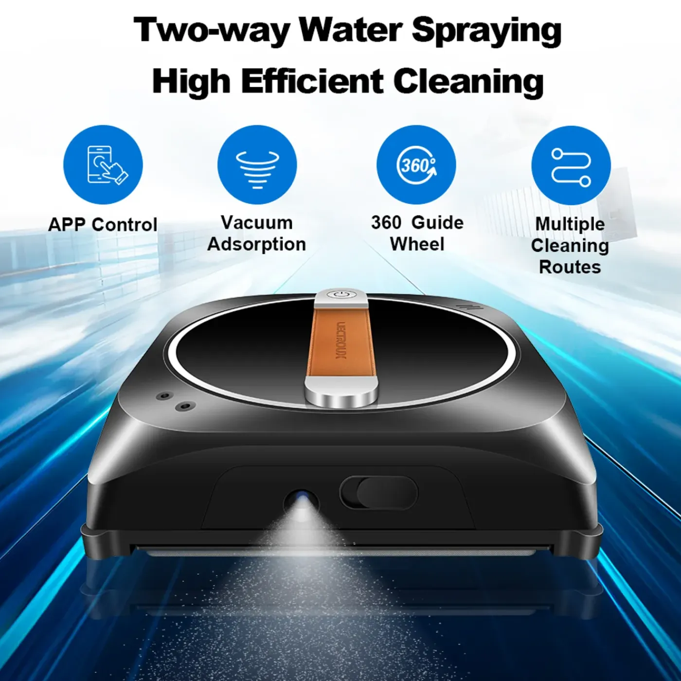 Liectroux - Robot Raamwasser - Dubbele Waterverneveling Ai - Yw910