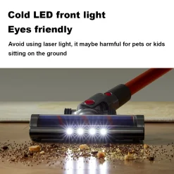 Liectroux - Snoerloze Stofzuiger - Vermogen 27000pa, Ingebouwde Led-verlichting