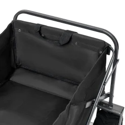 LifeGoods Bolderkar - Opvouwbaar - 80kg - 94l - Wasbaar Polyester - Zwart