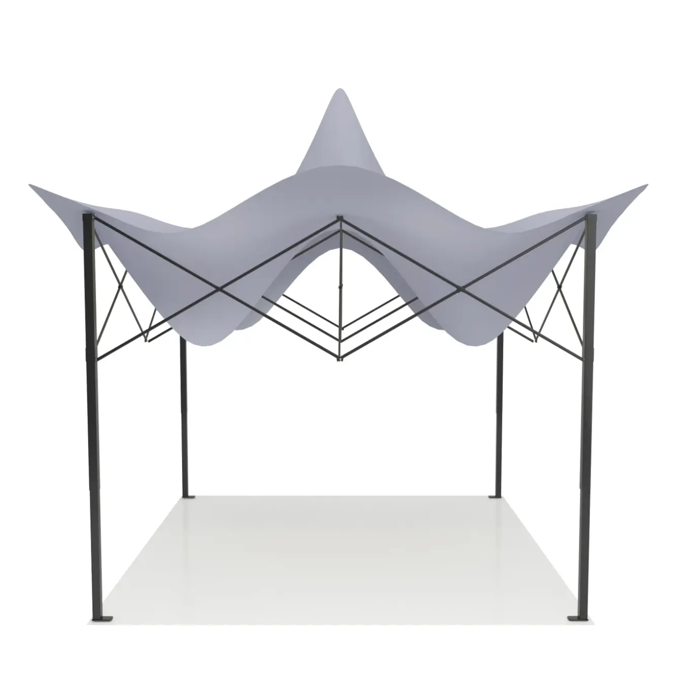 Lifegoods Partytent - Opvouwbaar - 3x3 M - Easy Up - Waterdicht - Donkergrijs