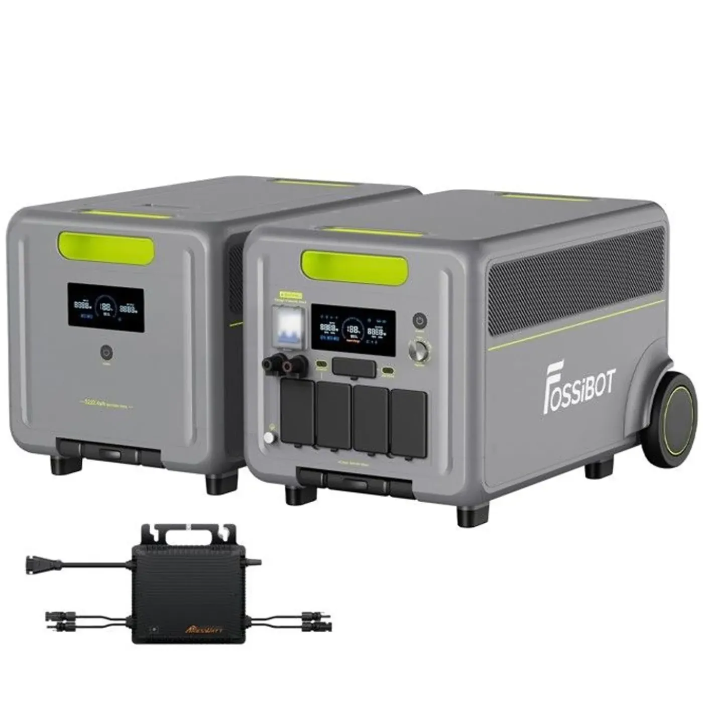 FOSSiBOT LiFePO4 5222Wh 7200W stroomgenerator, F7200 Power Station + FB5222 accu + micro-omvormer