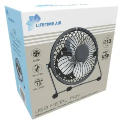 Lifetime Air Usb Ventilator Metaal D13cm