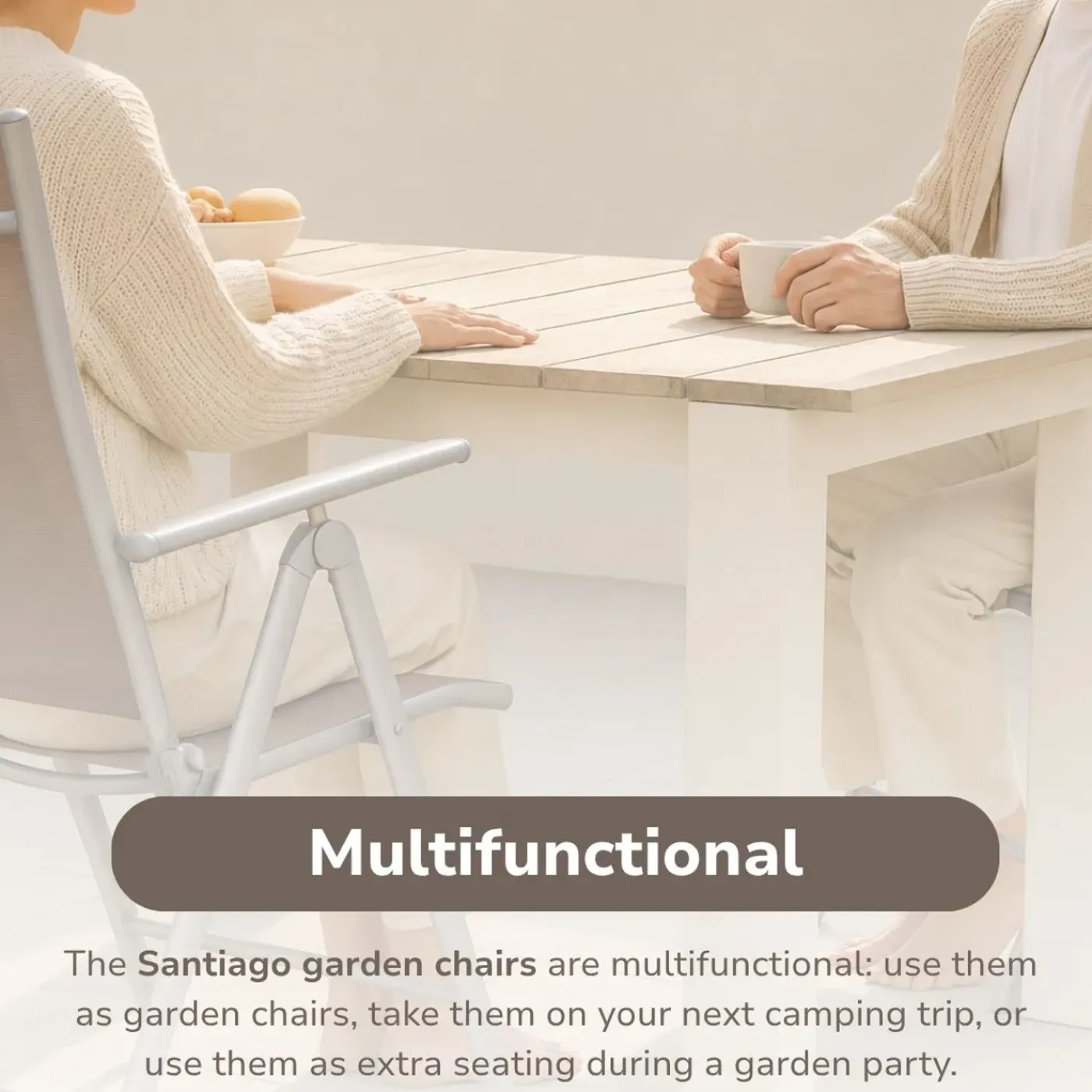 Lifetime Garden Tuinstoelen Santiago Set 2 Stuks - Tuinstoel