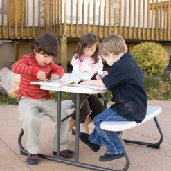 Lifetime Kindertafel Opvouwbaar - Picknickset Voor Binnen En Buiten - Creme