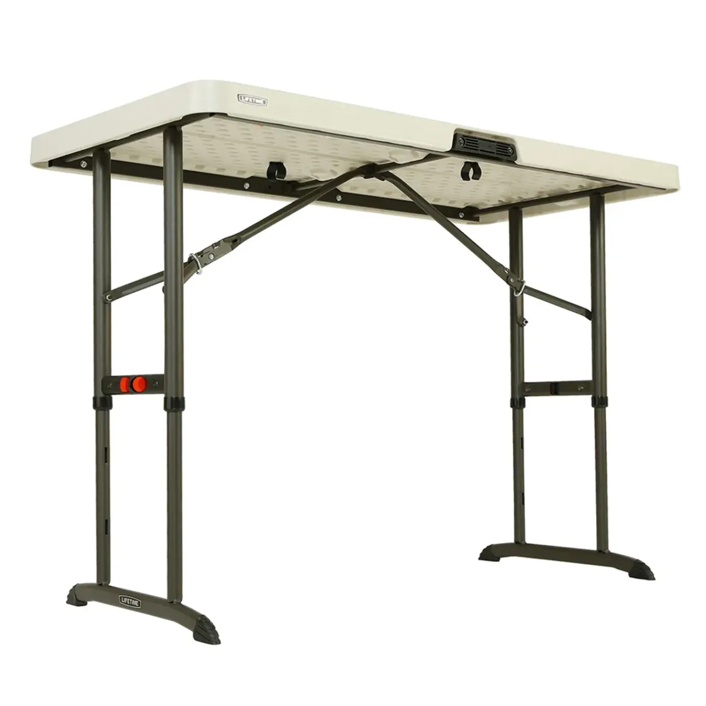 Lifetime Kunststof Campingtafel In Hoogte Verstelbaar Opvouwbaar - 122x61x86 Cm