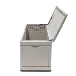 Lifetime Kunststof Kussenbox 495l - Tuinkist 61x152x67cm - Lichtgrijs