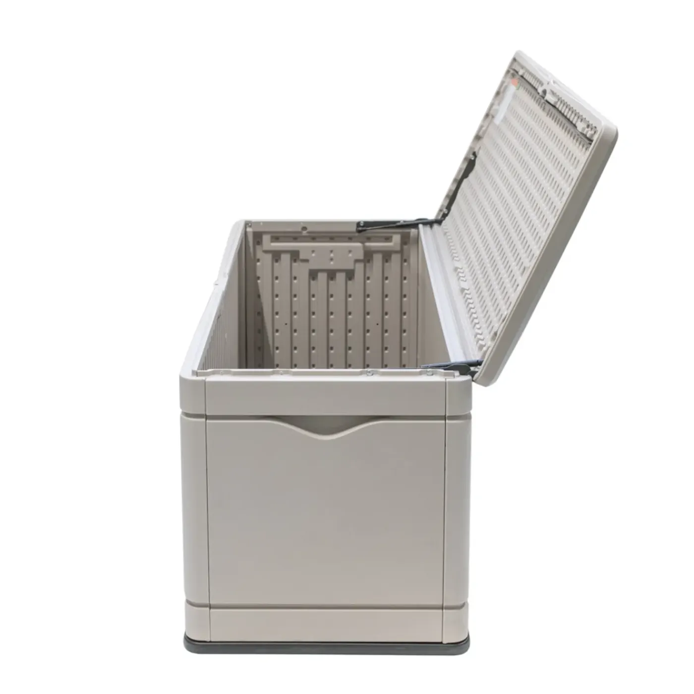Lifetime Kunststof Kussenbox 495l - Tuinkist 61x152x67cm - Lichtgrijs