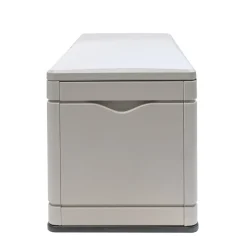 Lifetime Kunststof Kussenbox 495l - Tuinkist 61x152x67cm - Lichtgrijs