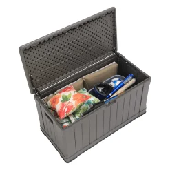 Lifetime Kunststof Kussenbox 440 Liter - Tuinkist 64x128x67cm - Bruin