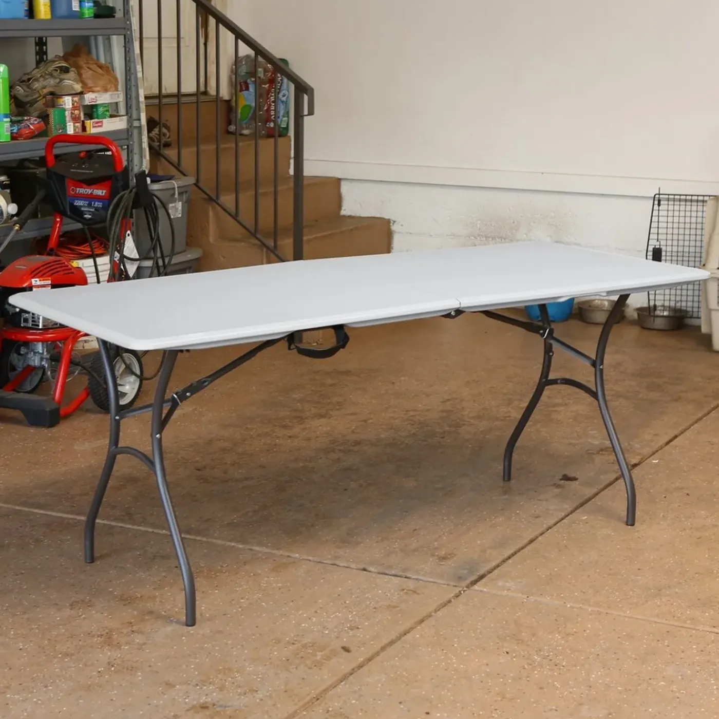 Lifetime Kunststof Tafel Opvouwbaar - Campingtafel Light Commercial - 182x76x74cm - Wit