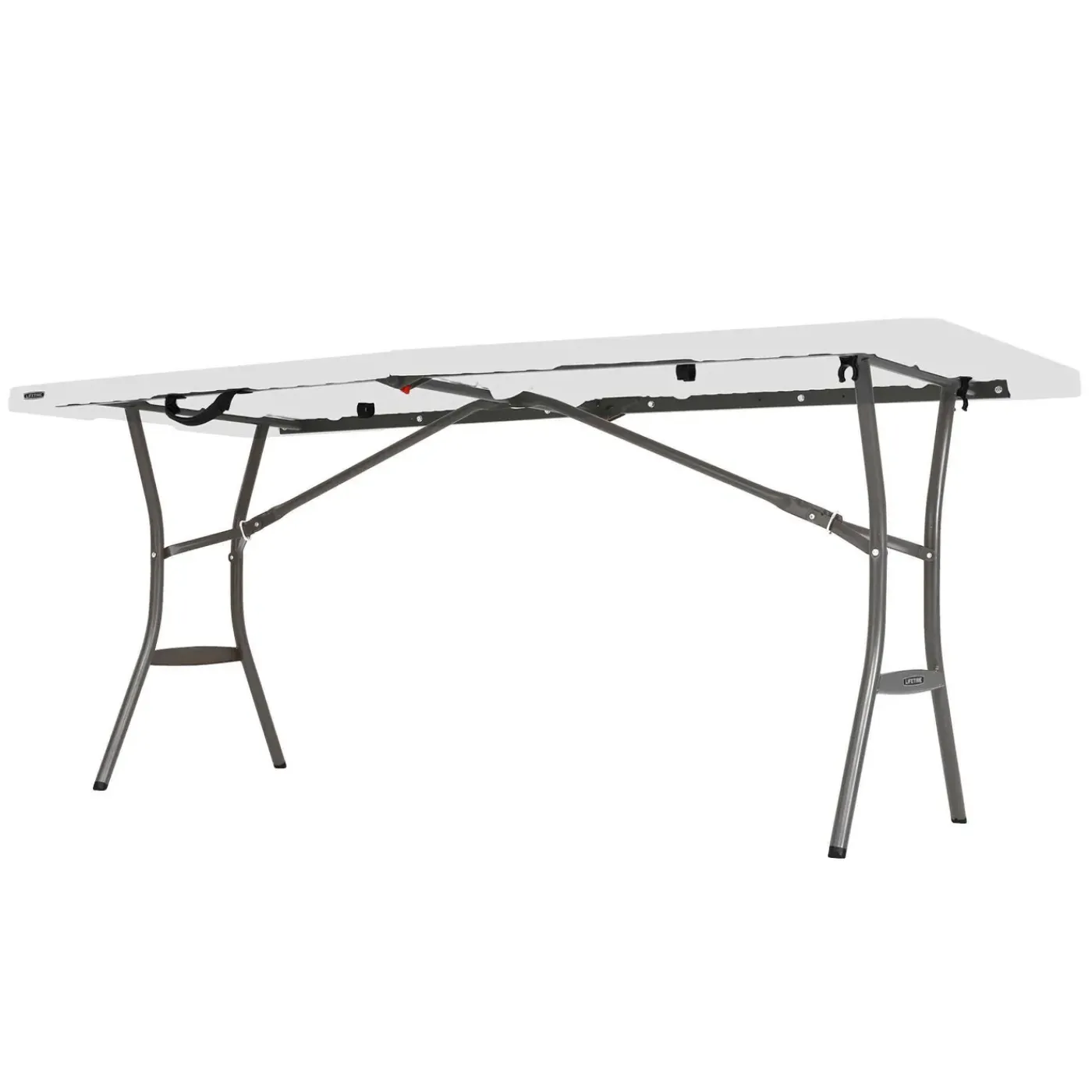 Lifetime Kunststof Tafel Opvouwbaar - Campingtafel Light Commercial - 182x76x74cm - Wit