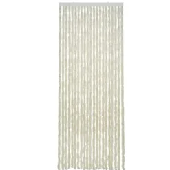 2LIF Vliegengordijn Martinique - 93x230cm - Beige/Wit - Huisdiervriendelijk