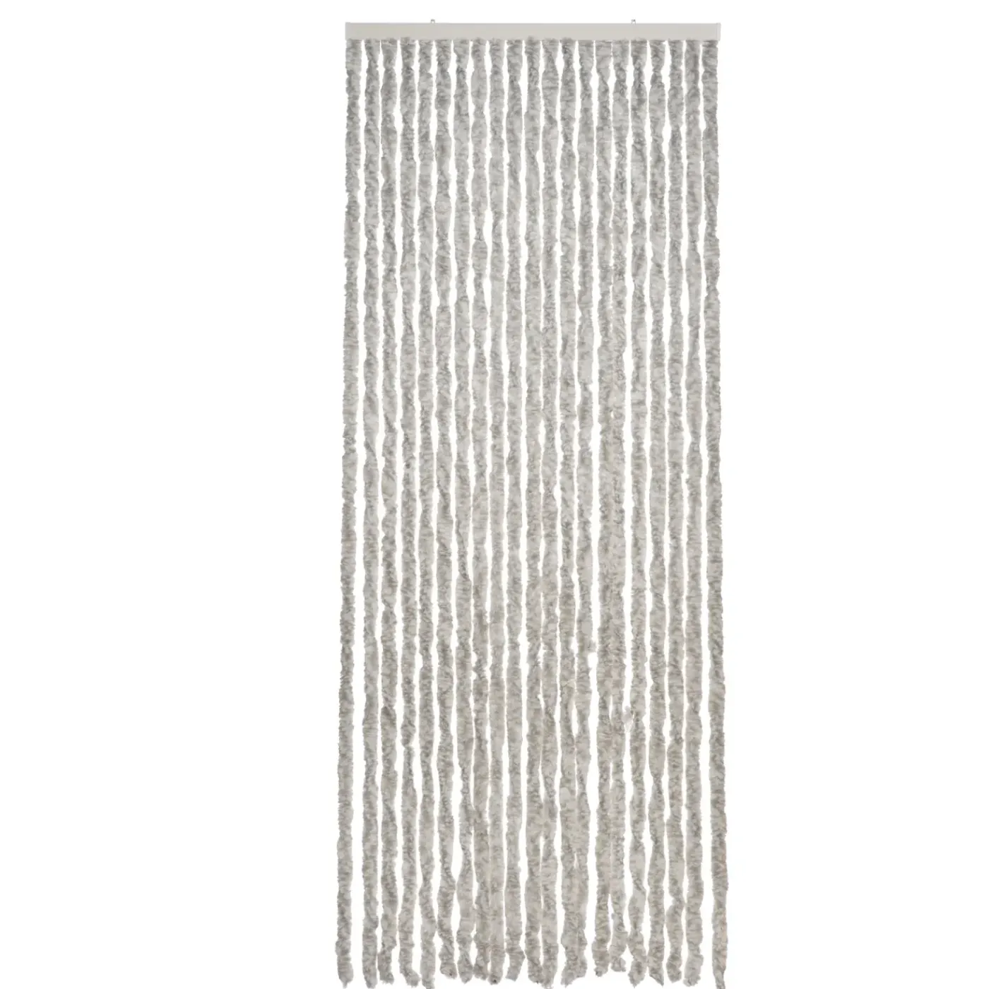 2LIF Vliegengordijn Martinique - 93x230cm - Grijs/Wit - Huisdiervriendelijk