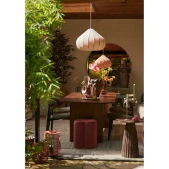 Light & Living Light&living Poef 38x38x45 Cm Nalani Bordeaux