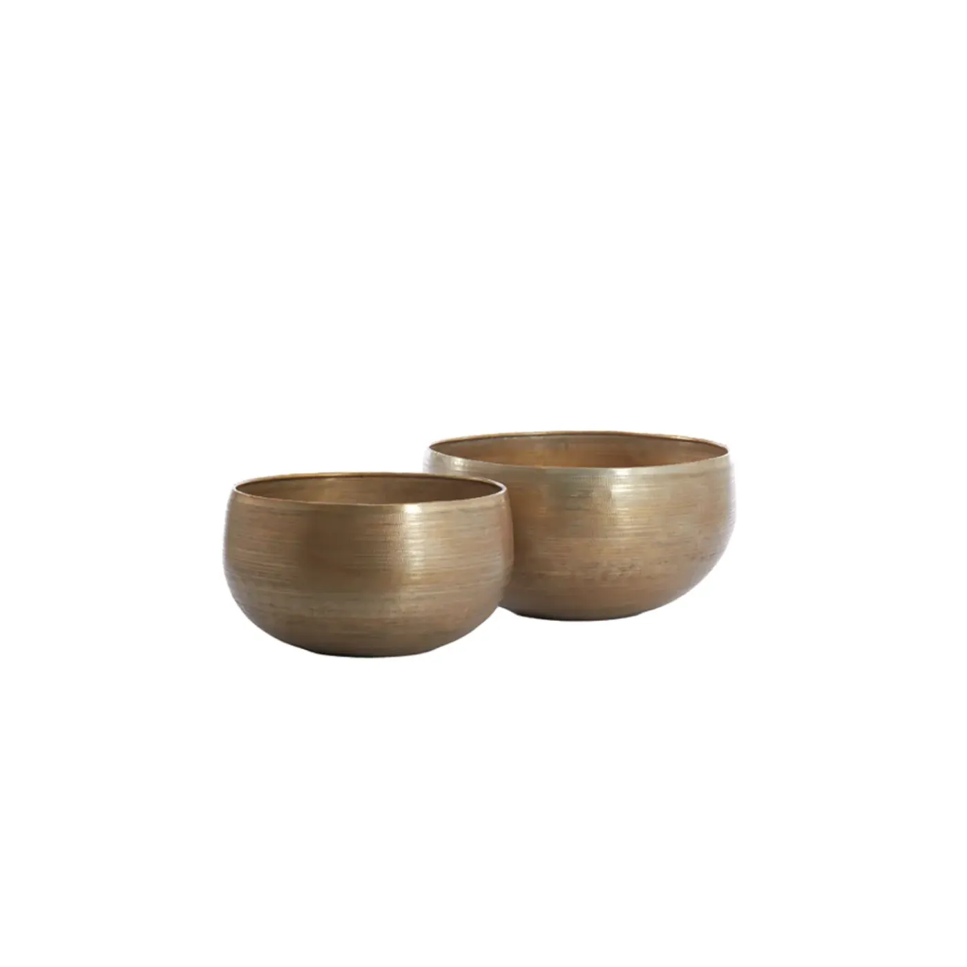 Light & Living - Schaal YARO - Ø53x28.5cm - Goud - Set van 2