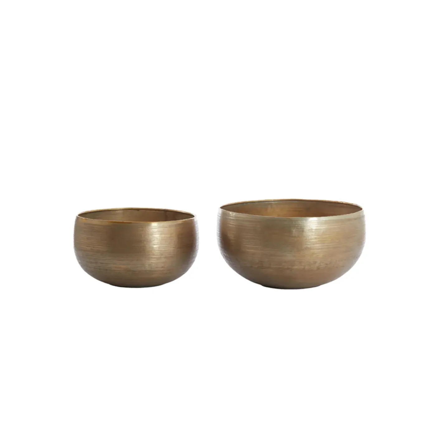 Light & Living - Schaal YARO - Ø53x28.5cm - Goud - Set van 2