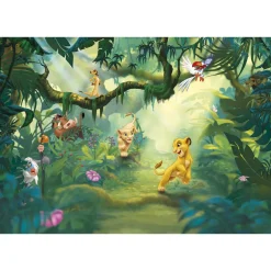 Overig Lion King Fotobehang Jungle - Groen - 2,54m x 368cm