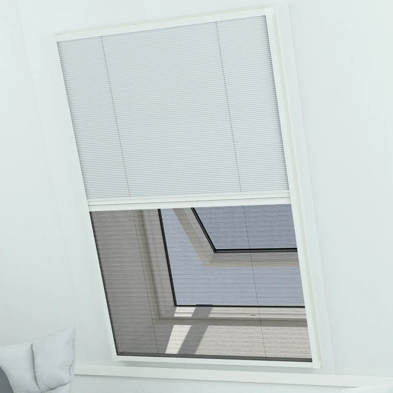 Livn duoplissehor raam Plus 55x100cm wit