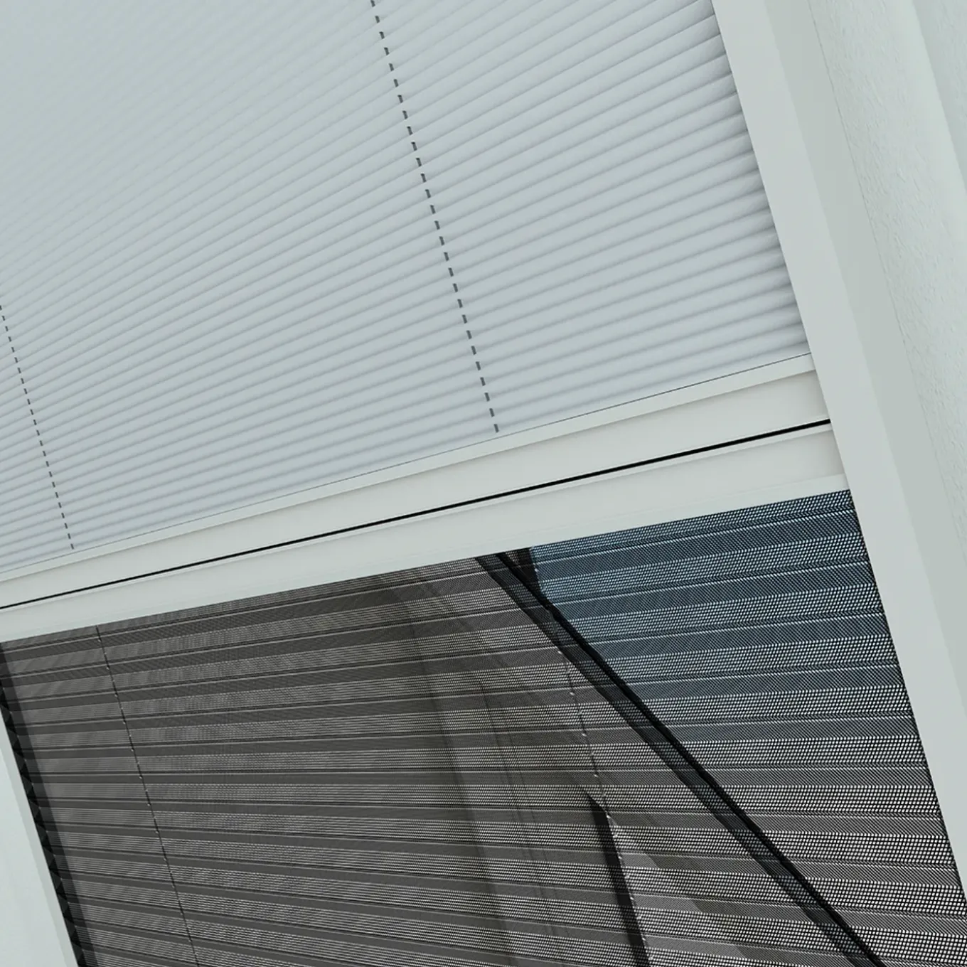 Livn duoplissehor raam Plus 55x100cm wit
