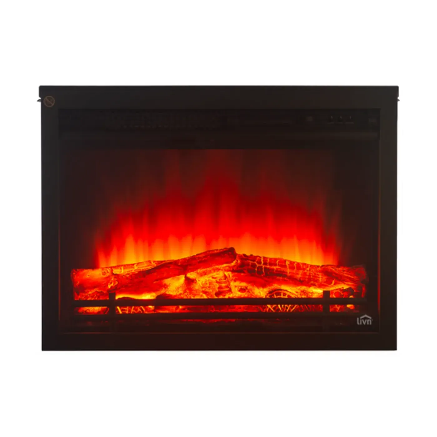 Livn Elektrische Inzethaard Lugano - Realistische 3D LED Vlammen - 2 Warmtestanden