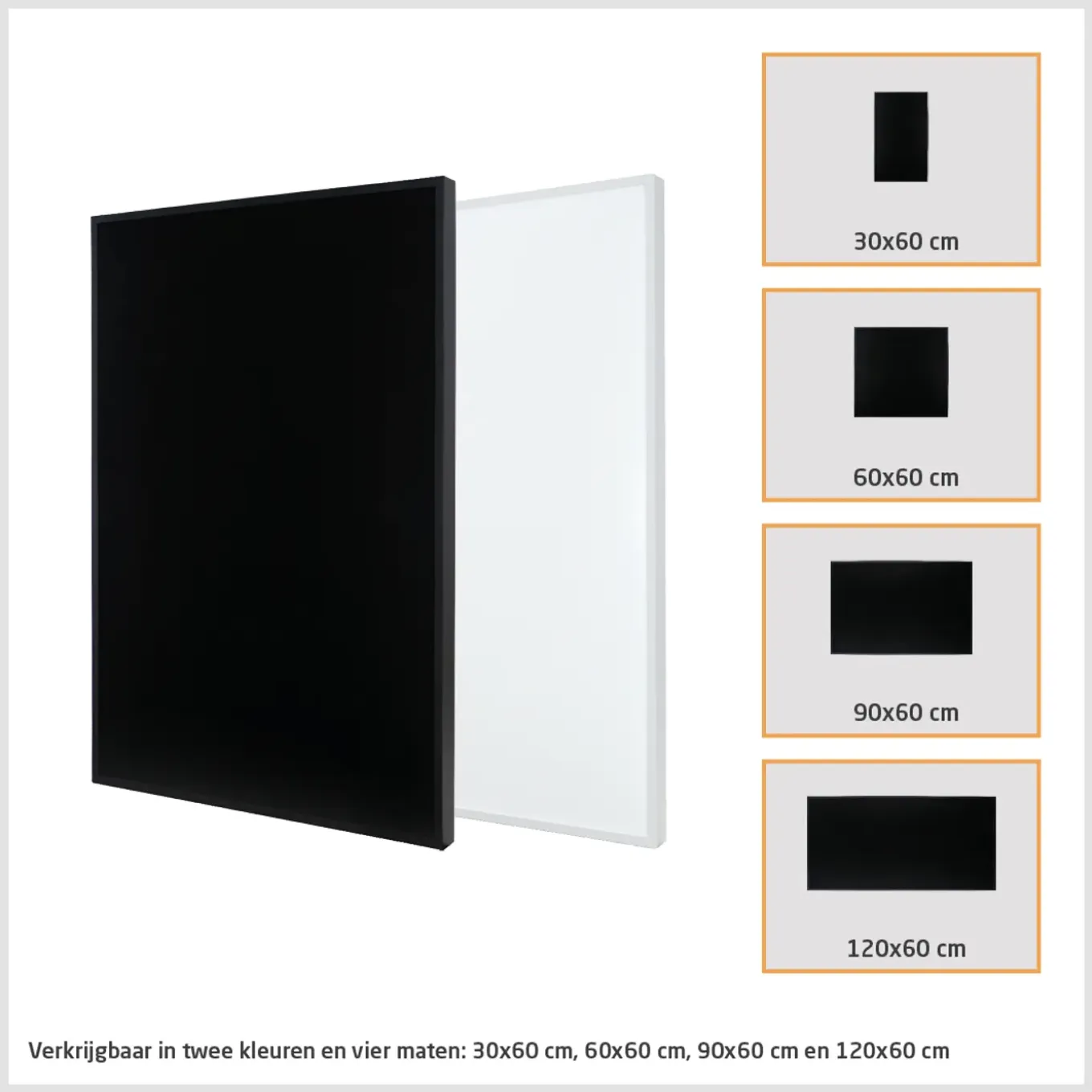 Livn Infraroodpaneel Plus 200 30x60cm Zwart