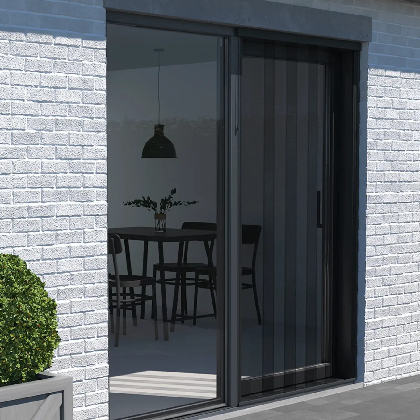 Livn Lamellenhor Deur Plus Schuifbaar 2024 120x260cm