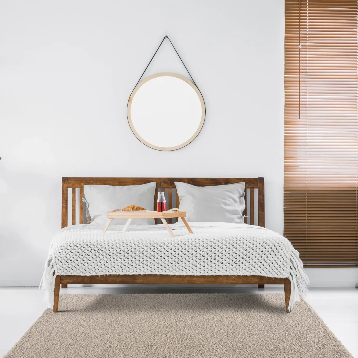 Loca Shaggy Vloerkleed Hoogpolig Beige - 160x230 Cm