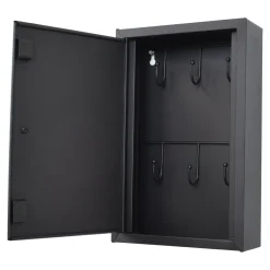 Loft42 Cabi Sleutelkastje - Metaal - Mat Zwart - 30x20x6,5